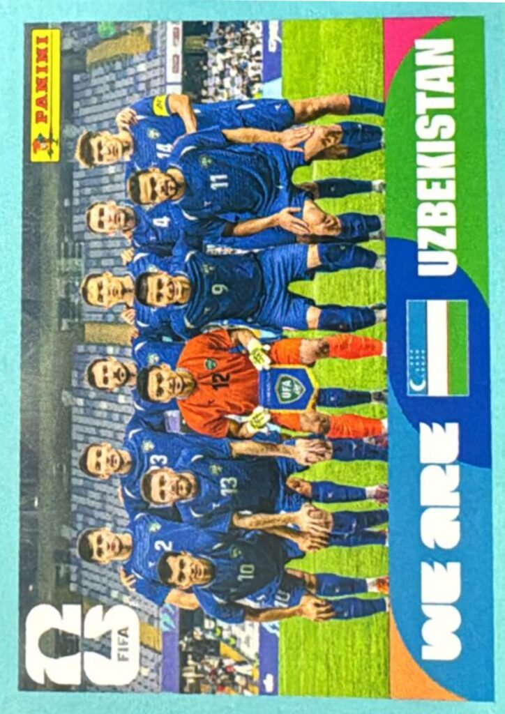 Figurinha UZB 13 - Seleção - Uzbequistão