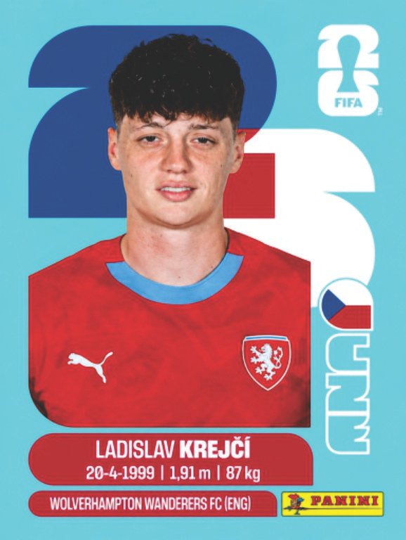 Figurinha CZE 04 - Ladislav Krejčí - República Tcheca