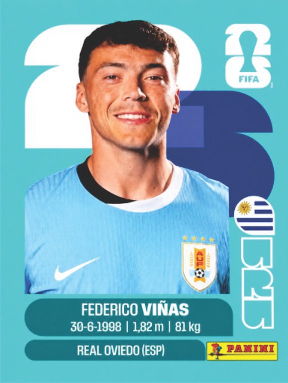 Figurinha URU 18 - Federico Viñas - Uruguai