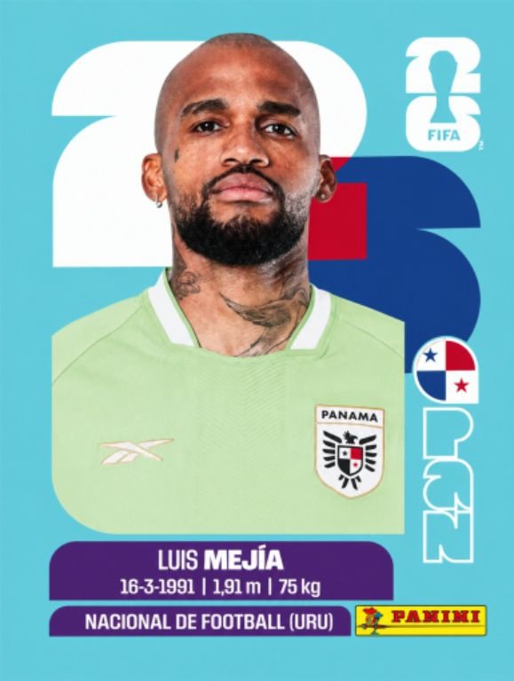 Figurinha PAN 02 - Luis Mejía - Panamá