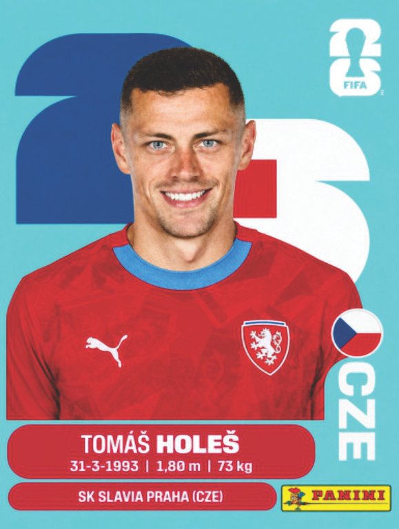 Figurinha CZE 05 - Tomáš Holeš - República Tcheca