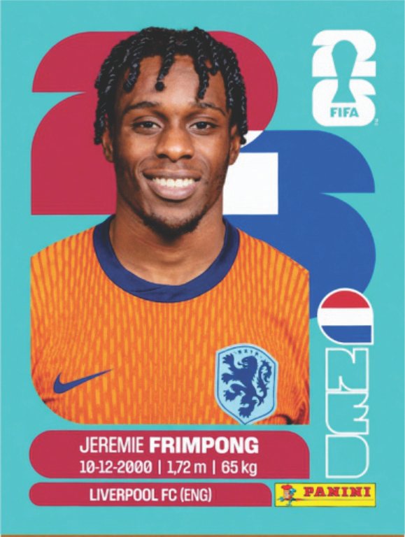 Figurinha NED 08 - Jeremie Frimpong - Holanda