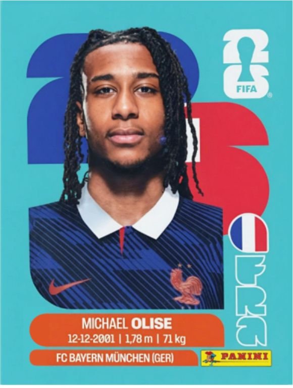 Figurinha FRA 14 - Michael Olise - França