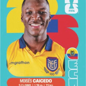 Figurinha ECU 09 - Moisés Caicedo - Equador
