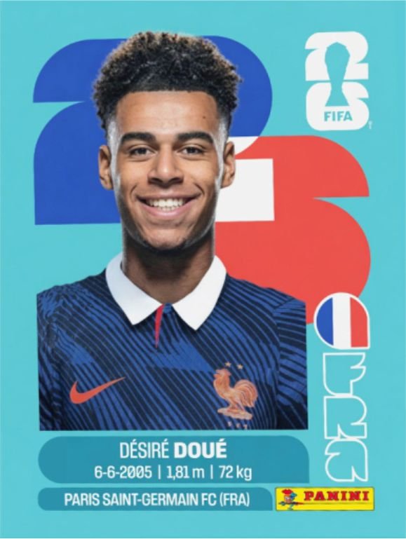Figurinha FRA 17 - Désiré Doué - França
