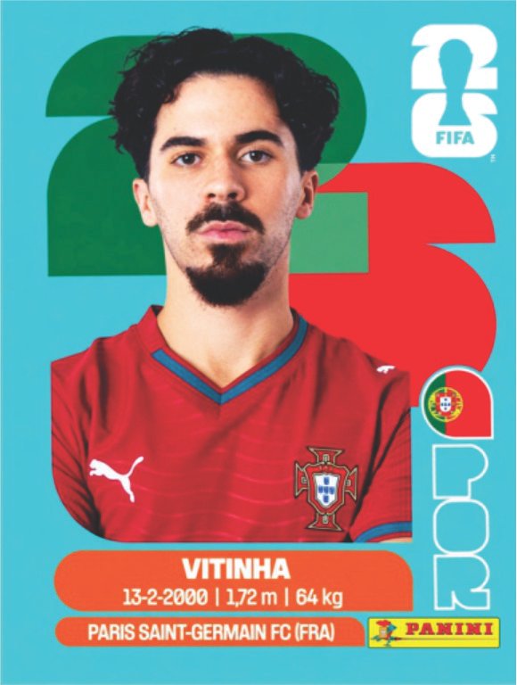 Figurinha POR 12 - Vitinha - Portugal