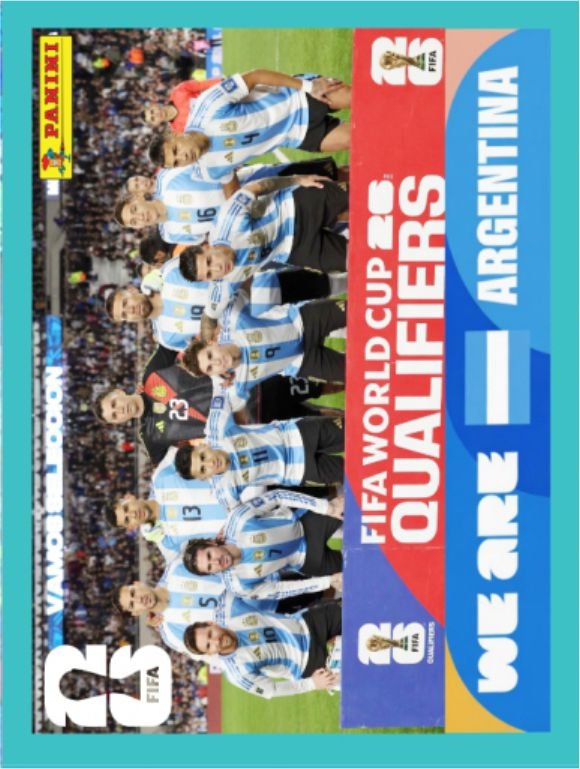 Figurinha ARG 13 - Seleção - Argentina