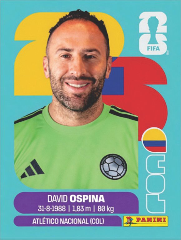 Figurinha COL 03 - David Ospina - Colômbia