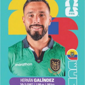 Figurinha ECU 02 - Hernán Galíndez - Equador