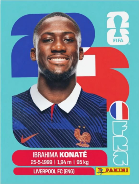 Figurinha FRA 06 - Ibrahima Konaté - França
