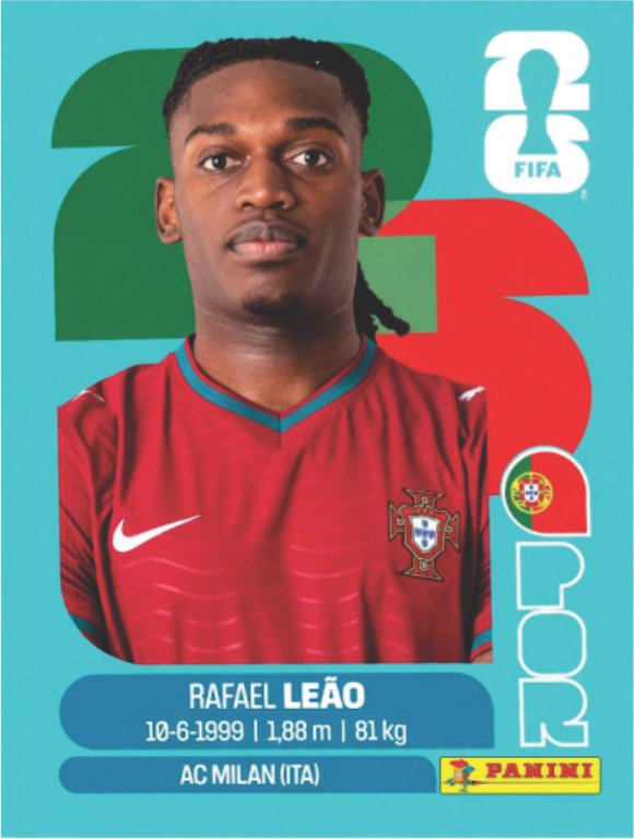 Figurinha POR 20 - Rafael Leão - Portugal