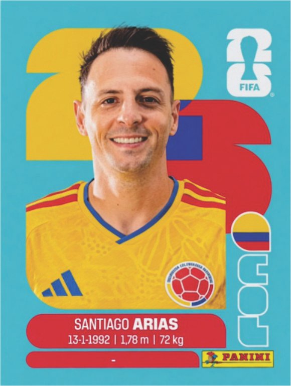 Figurinha COL 09 - Santiago Arias - Colômbia