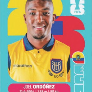 Figurinha ECU 08 - Joel Ordóñez - Equador