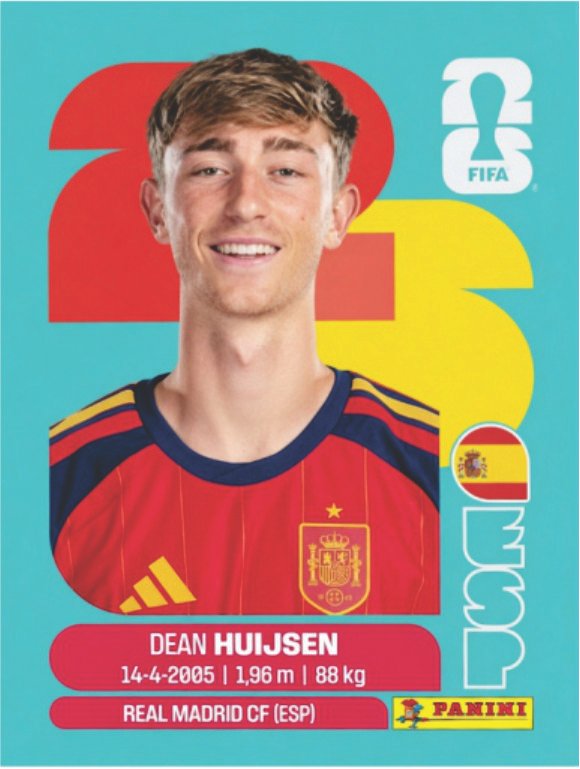 Figurinha ESP 05 - Dean Huijsen - Espanha