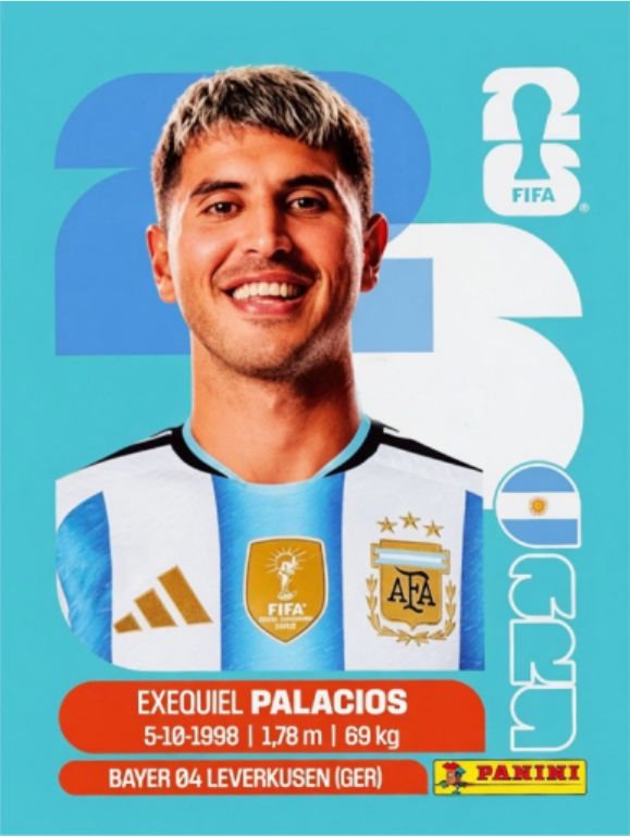 Figurinha ARG 11 - Exequiel Palacios - Argentina