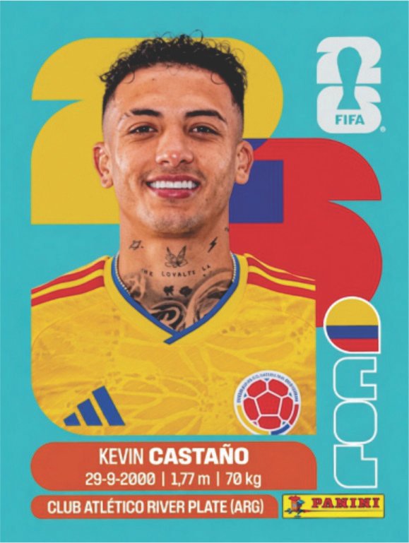Figurinha COL 11 - Kevin Castaño - Colômbia
