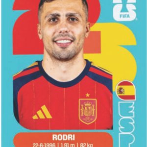Figurinha ESP 10 - Rodri - Espanha