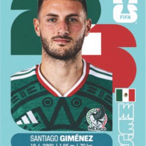 Figurinha MEX 16 - Santiago Giménez - México