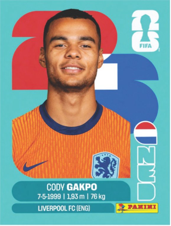 Figurinha NED 20 - Cody Gakpo - Holanda