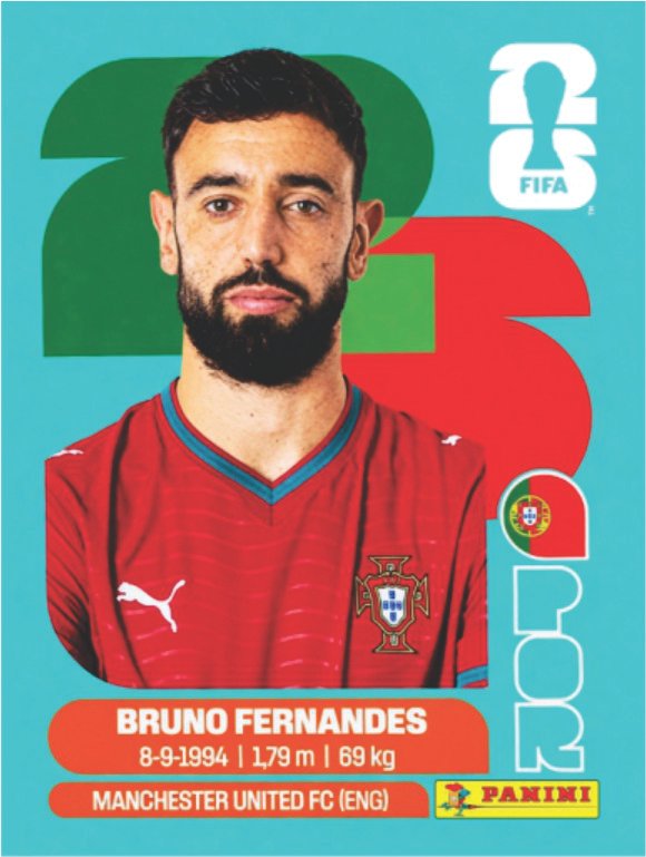 Figurinha POR 10 - Bruno Fernandes - Portugal