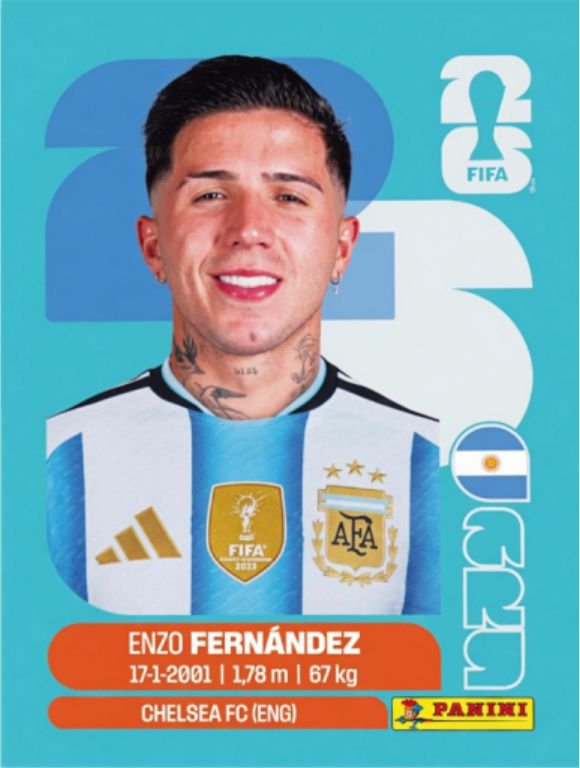 Figurinha ARG 08 - Enzo Fernández - Argentina