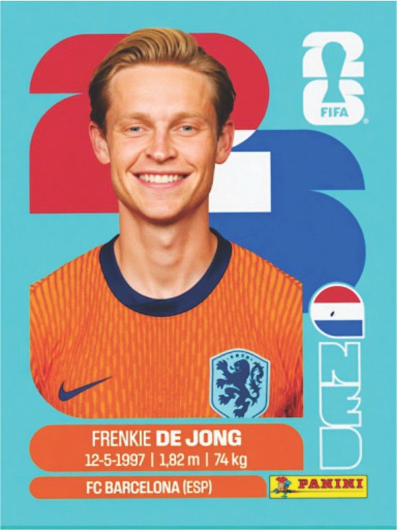 Figurinha NED 14 - Frenkie de Jong - Holanda