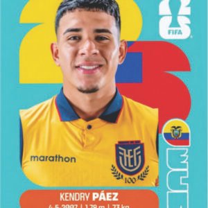 Figurinha ECU 11 - Kendry Páez - Equador