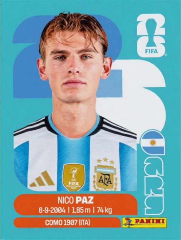 Figurinha ARG 14 - Nico González - Argentina