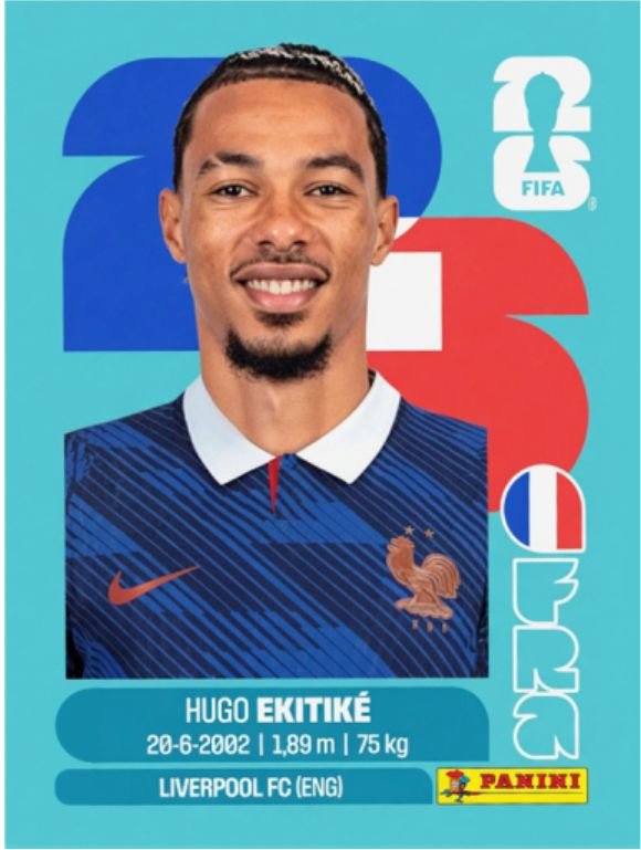 Figurinha FRA 19 - Hugo Ekitike - França