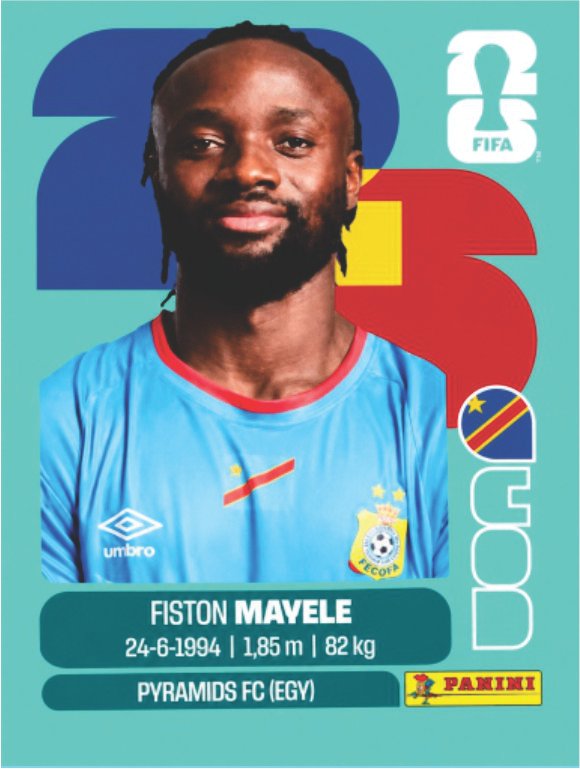 Figurinha COD 18 - Fiston Mayele - RD Congo