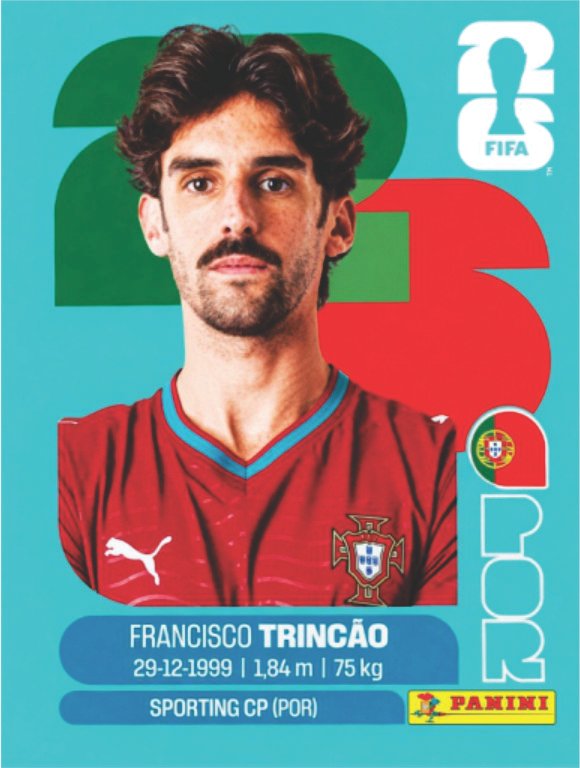 Figurinha POR 16 - Francisco Trincão - Portugal