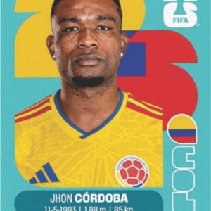 Figurinha COL 18 - Jhon Córdoba - Colômbia