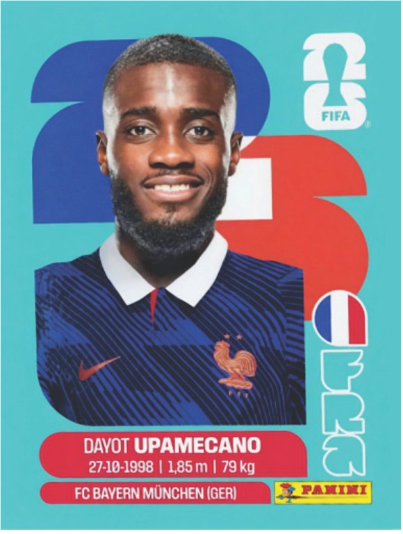 Figurinha FRA 07 - Dayot Upamecano - França